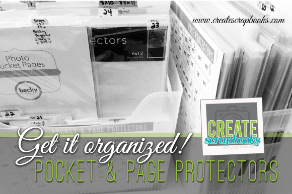 Ready to get your Project Life Pocket and Page Protectors organized? Check out this method with FREE printables to get you started from CreateScrapbooks.com