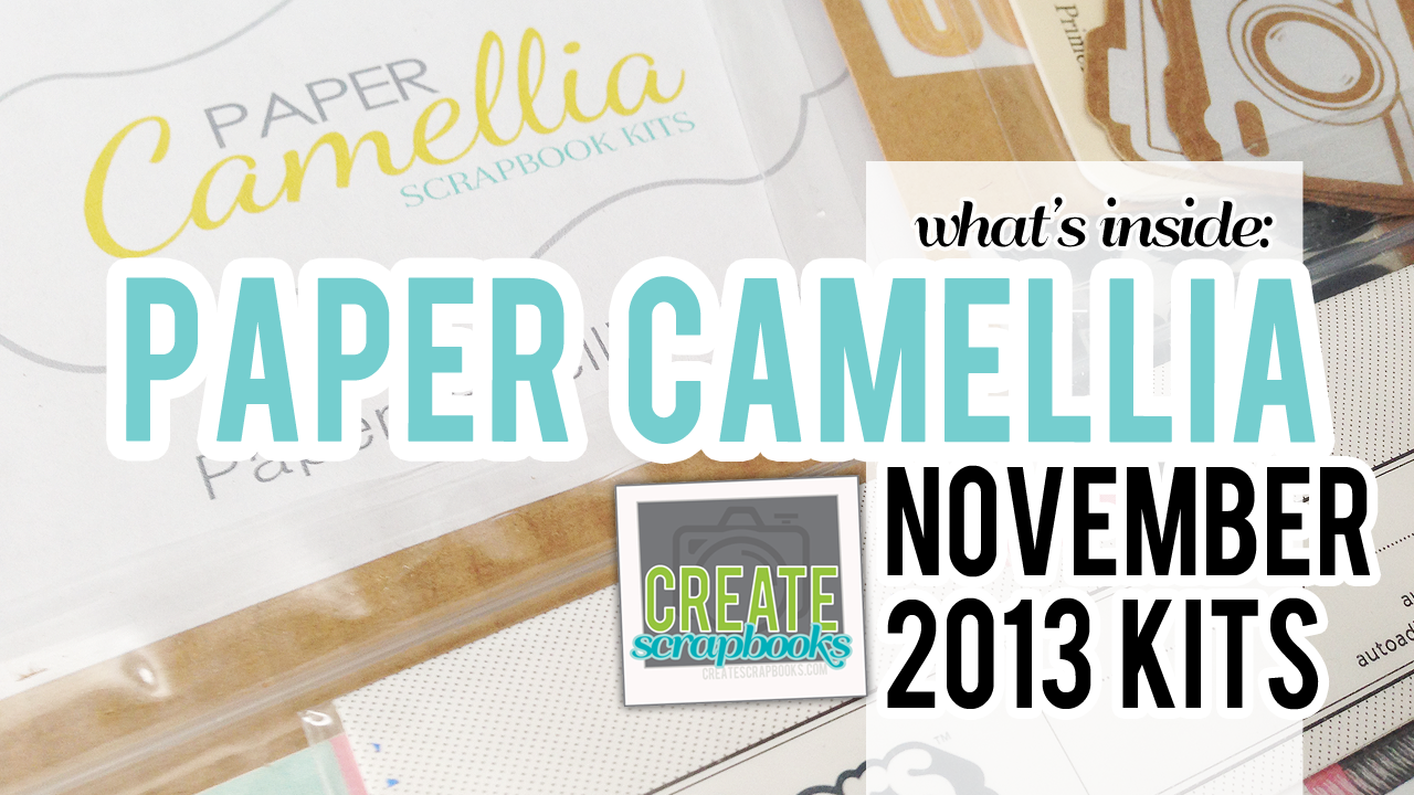 Video about Paper Camellia Scrapbooking Kit Club & Add-Ons