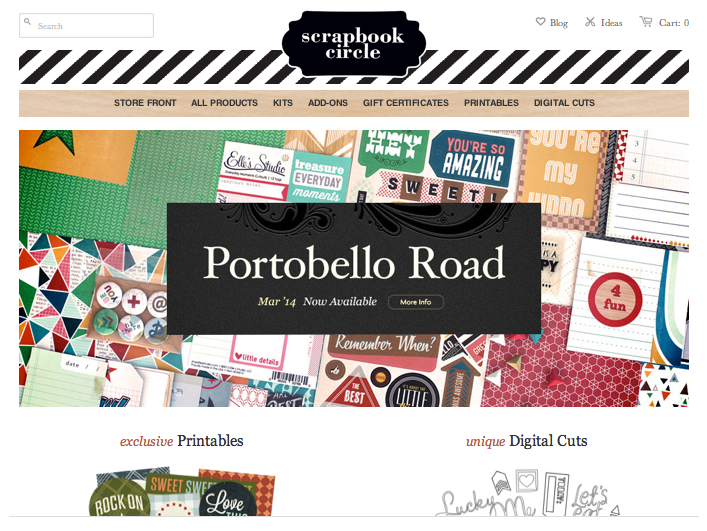 ScrapbookCircle.com March 2014 Portobello Road Kit Video #scrapbookcircle #scrapbook #kits