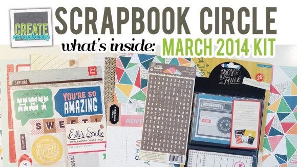 http://youtu.be/XcBx_Hv7UTA Create Scrapbooks What's Inside Video: ScrapbookCircle.com March 2014 Portobello Road Kit
