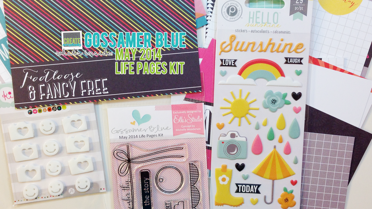 GossamerBlue.com: MAY 2014 Life Pages (Pocket Page or Project Life style) Scrapbooking Kit Release Featuring Exclusive Stamps, Cards, Print and Cut Files