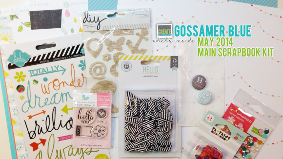 GossamerBlue.com: MAY 2014 Scrapbooking Kit Release Featuring Exclusive Paper, Stamps, Print and Cut Files