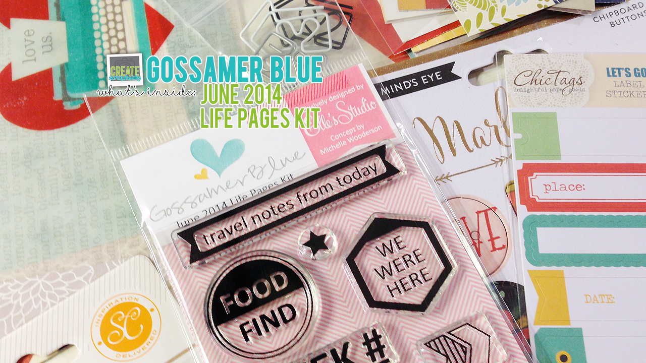 GossamerBlue.com: JUNE 2014 Life Pages (Pocket Page or Project Life style) Scrapbooking Kit Release Featuring Exclusive Stamps, Cards, Print and Cut Files