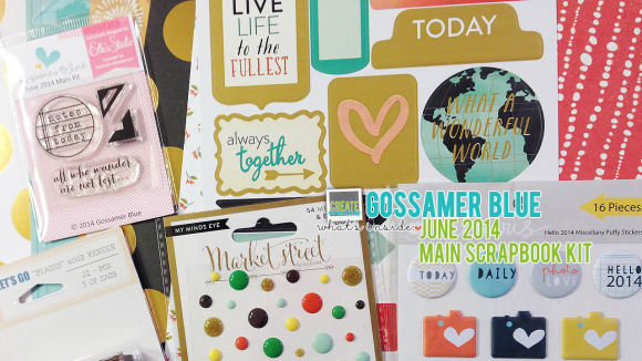 GossamerBlue.com: JUNE 2014 Scrapbooking Kit Release Featuring Exclusive Paper, Stamps, Print and Cut Files