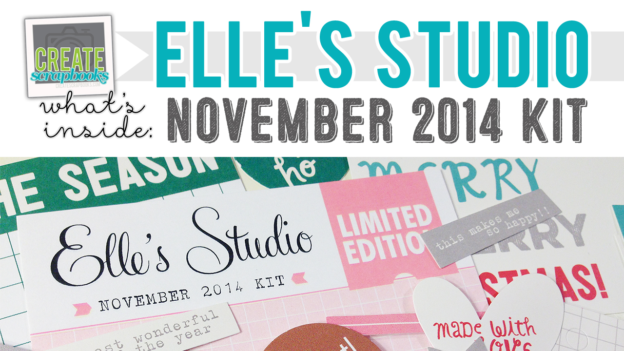 http://youtu.be/ii7QmYeVDO8 - What's Inside VIDEO: Elle's Studio - NOVEMBER 2014 - Monthly Tag Kit (Exclusive Project Life Cards/Tags & Paper Embellishments)